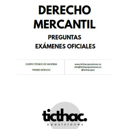 preguntas resueltas derecho mercantil examenes oficiales oposicion técnico hacienda thac