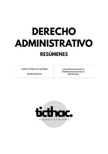 resumen derecho administrativo oposiciones tecnico de hacienda